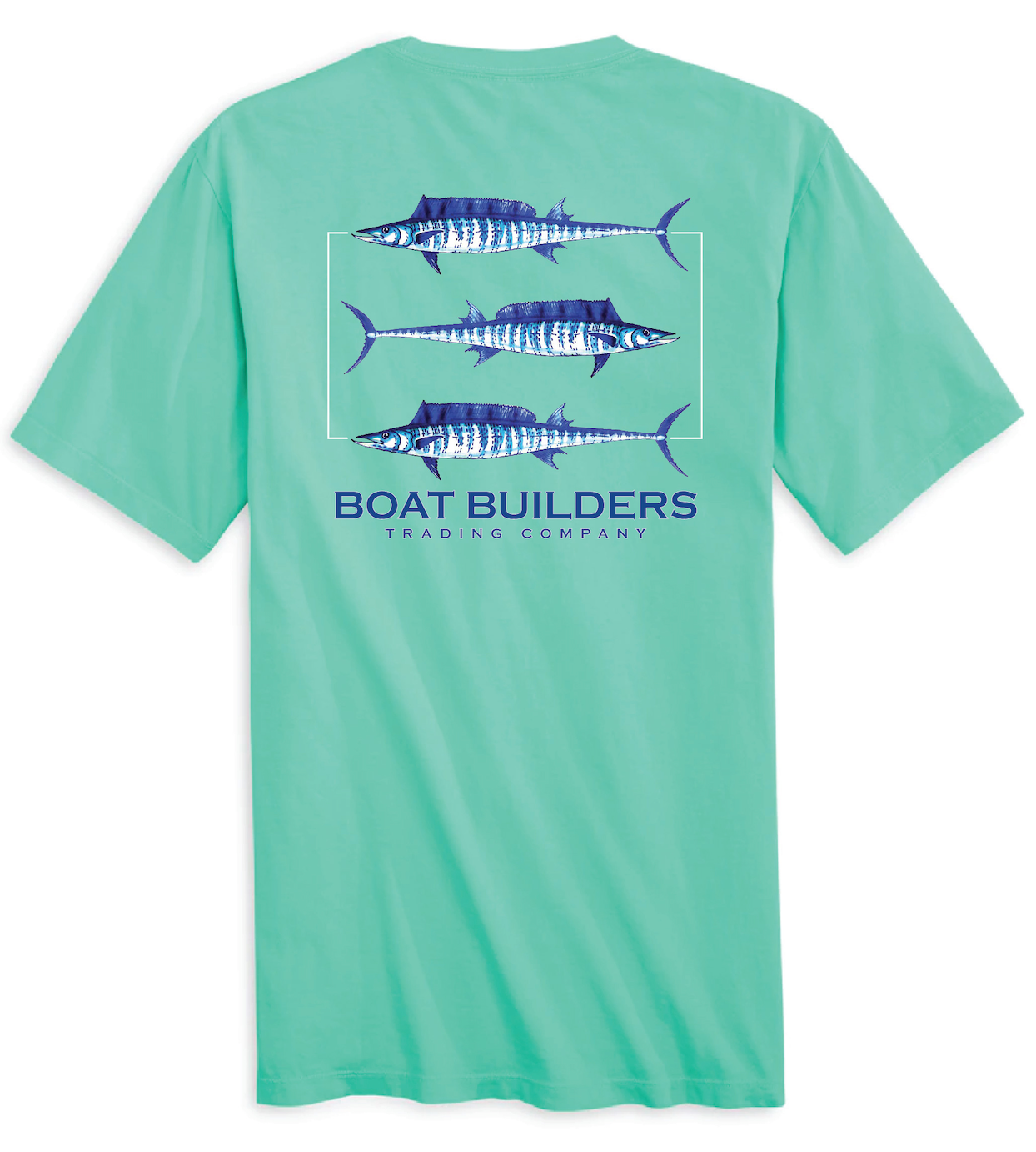 Boat Builders Trading Co. Wahoo Triple Threat Short Sleeve Shirt Medium / Turquoise