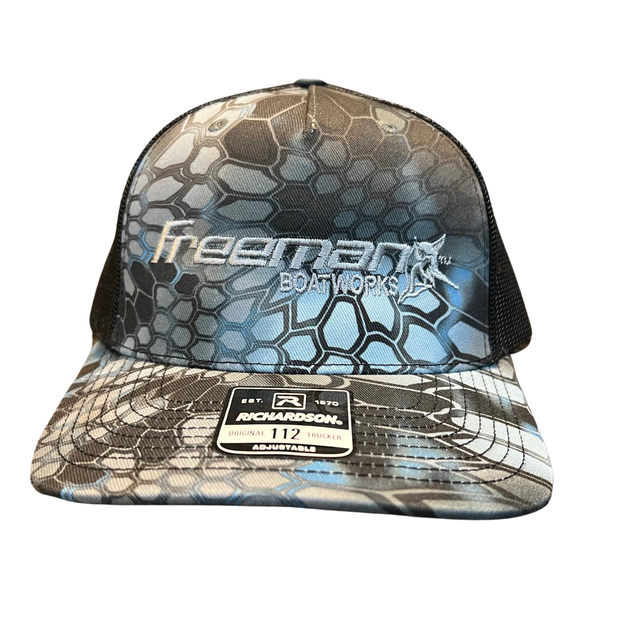 Limited Edition Freeman Boatworks Trucker Camo Hat