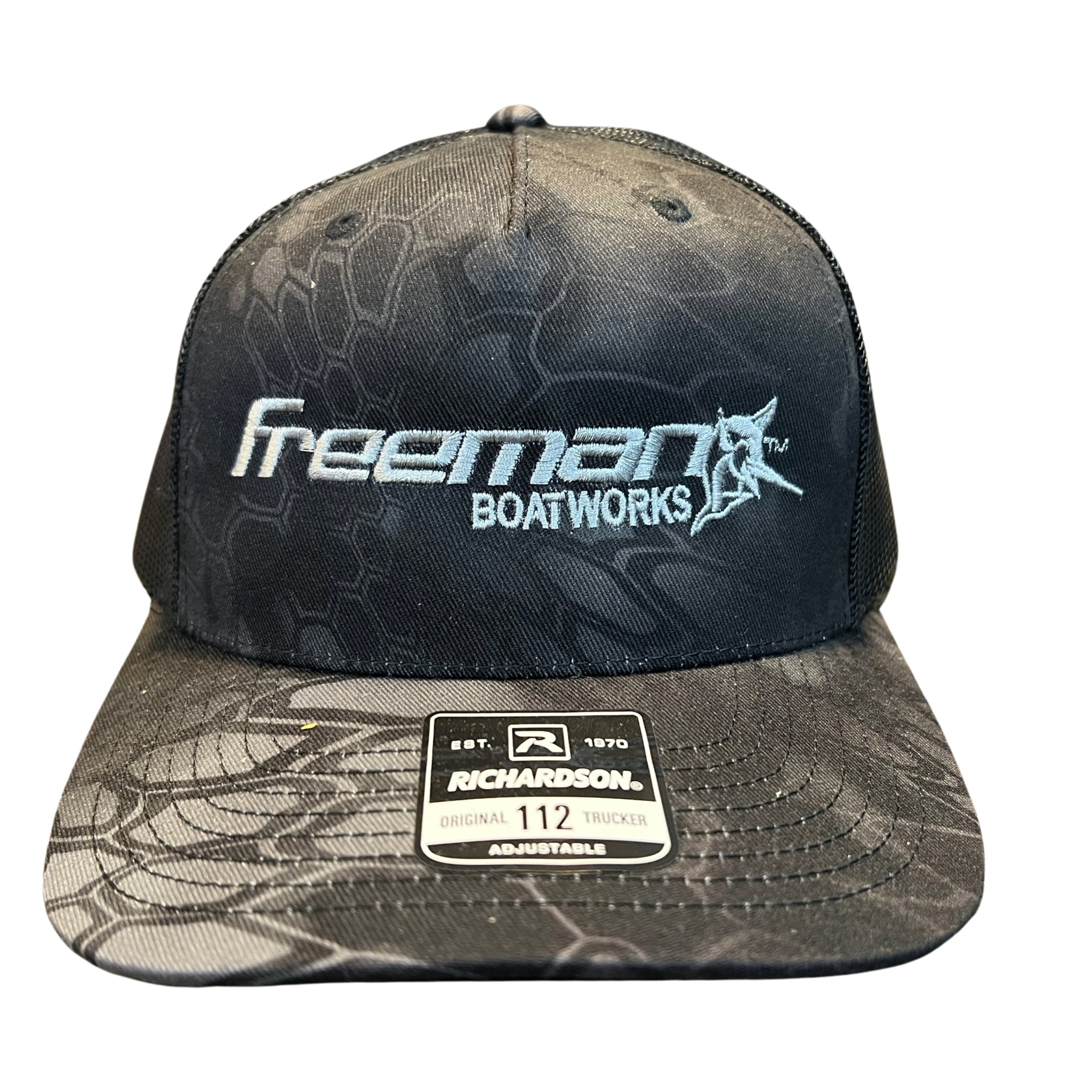 Limited Edition Freeman Boatworks Trucker Camo Hat