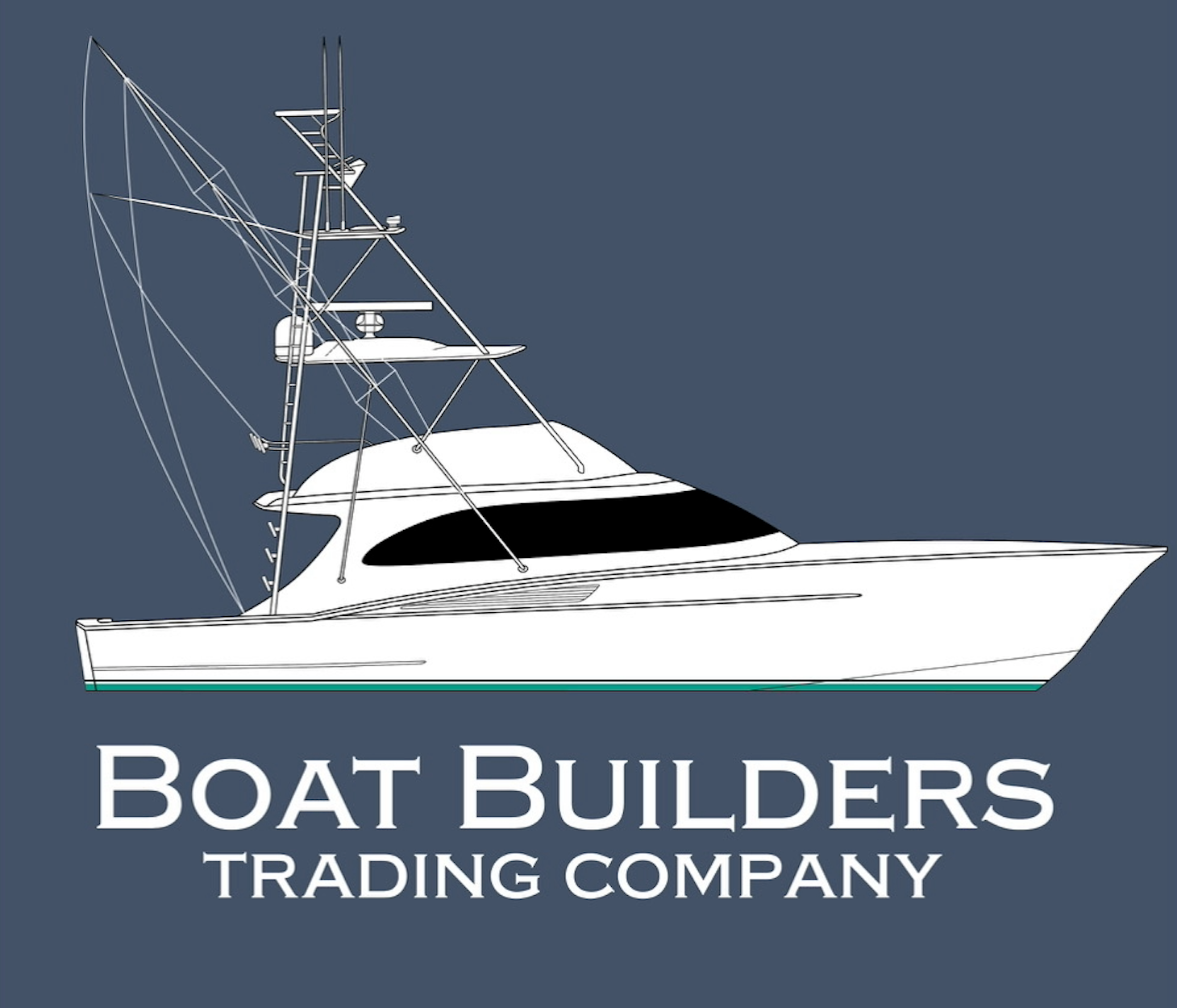 Boat Builders Trading Co Custom Sportfish - Navy Hull Large / Pink