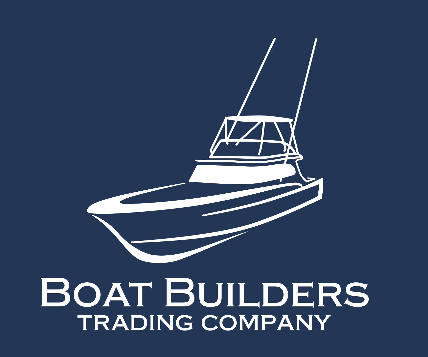 Boat Builders Trading   Custom White Sportfish   Long Sleeve