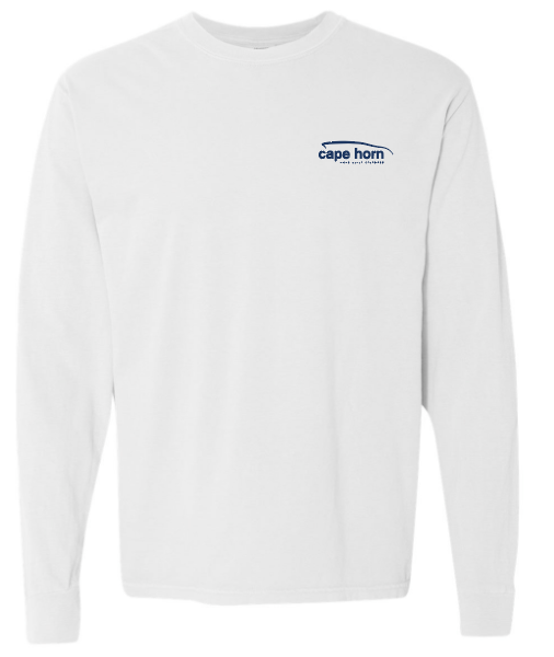 Cape Horn Long Sleeve Cotton Shirt - White