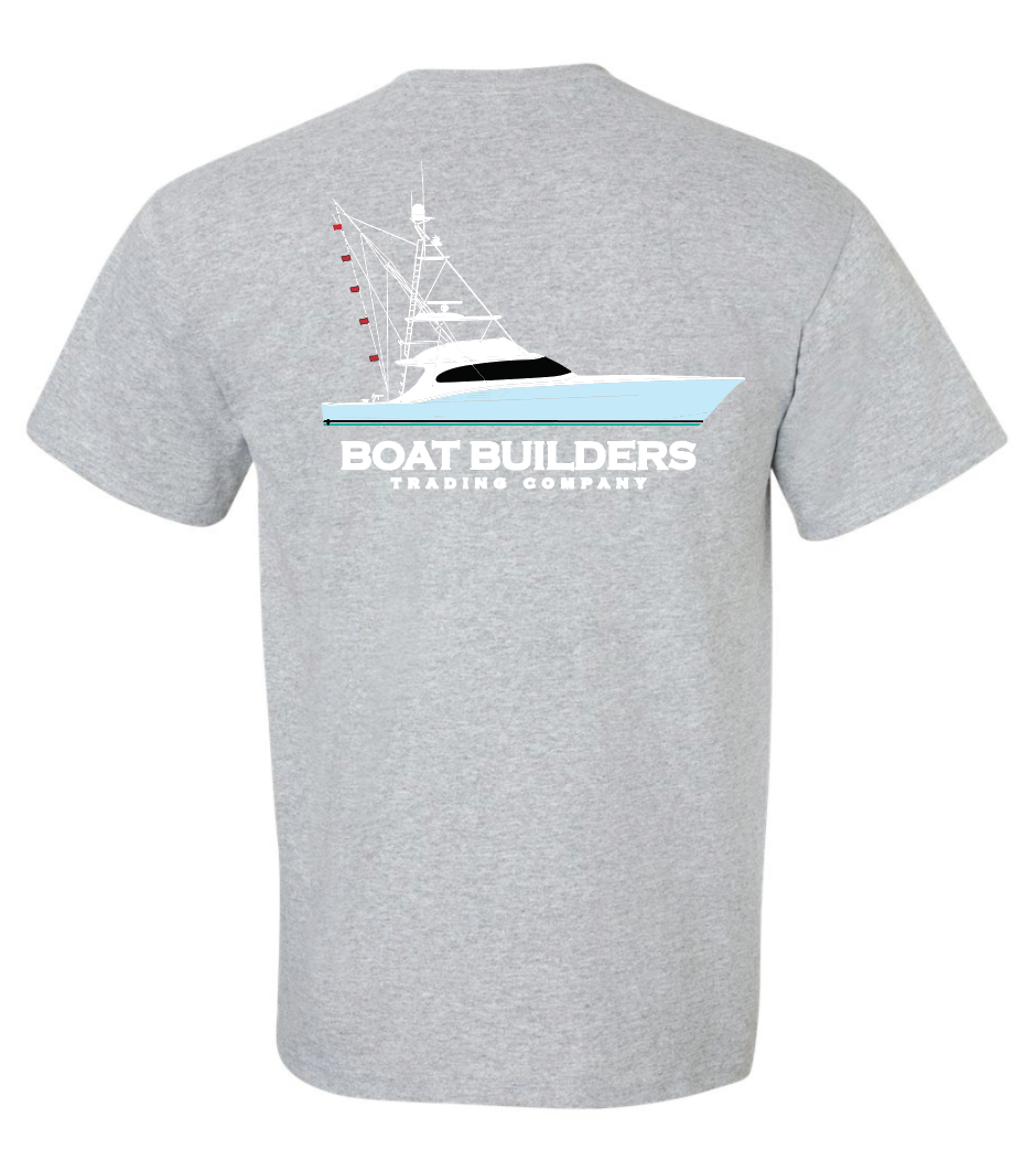 Boat Builders Trading - Carolina Blue Hull Sportfish - Whisper Grey