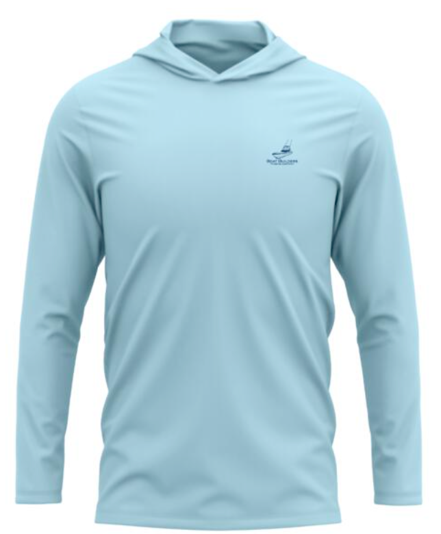 Boat Builders Trading  Hooded Performance Long Sleeve - Ocean Running