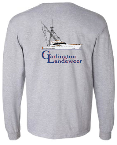 Garlington Yachts 61' Line Drawing Long Sleeve Shirt