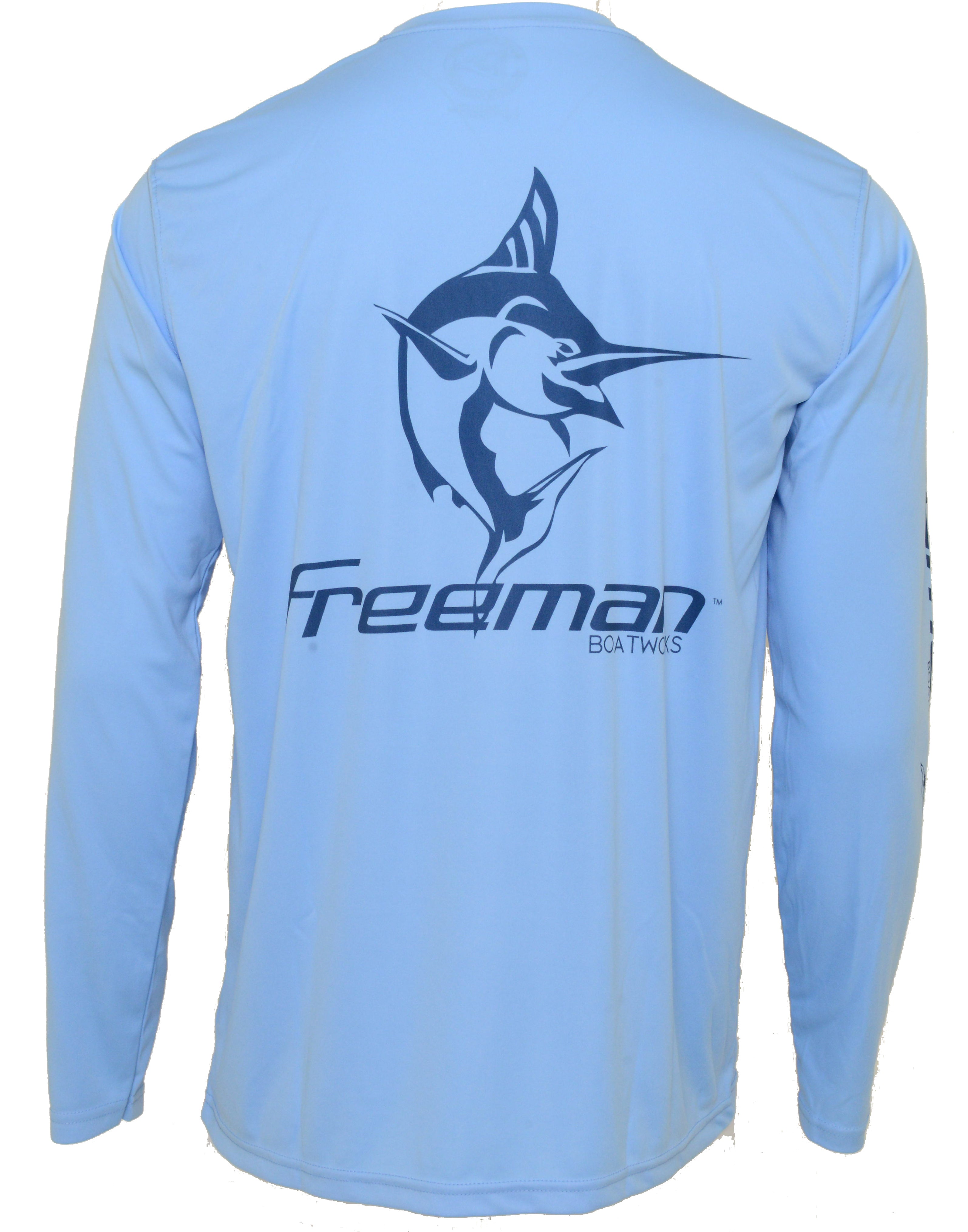 Freeman Boatworks Performance Shirt Small / Blue