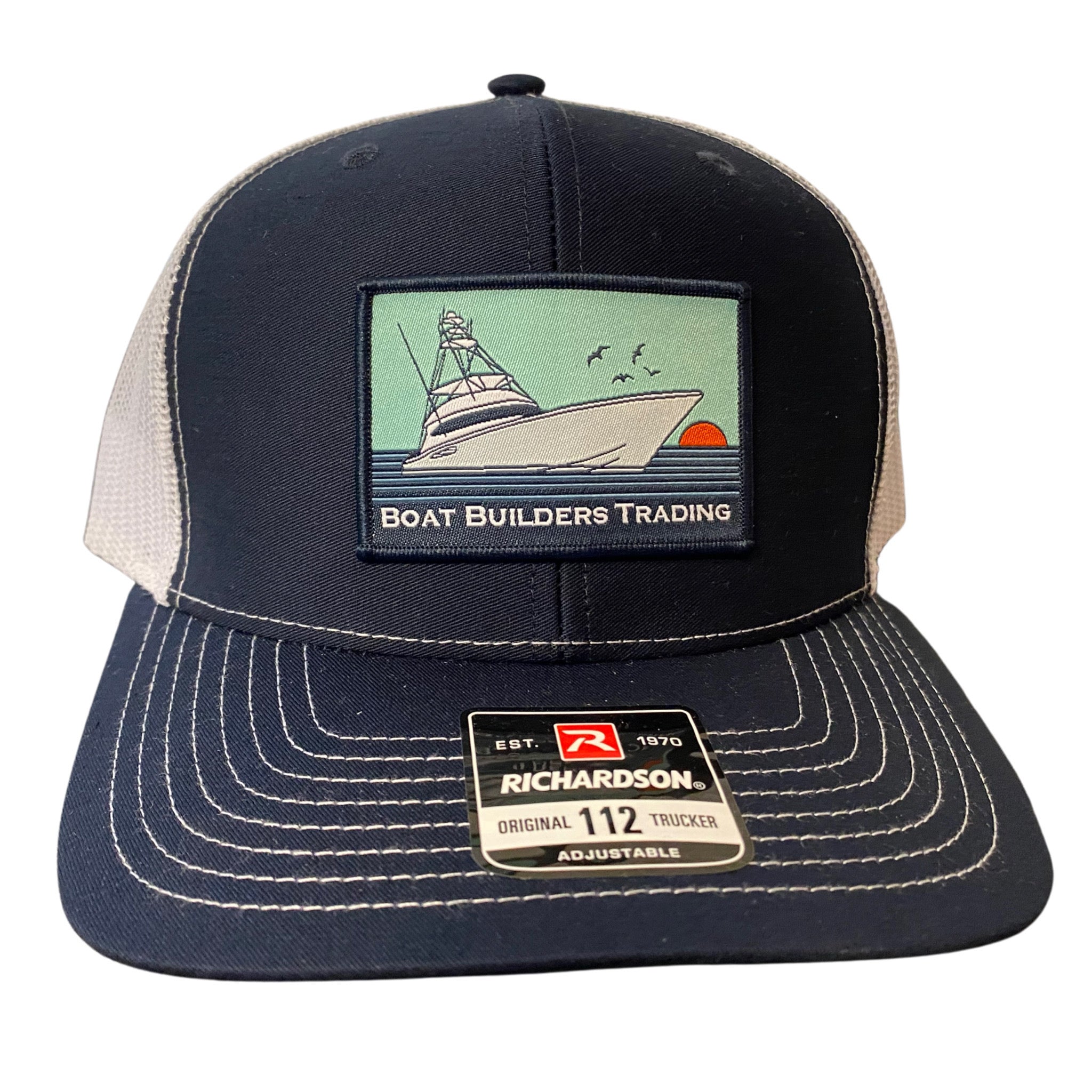 Boat Builders Trading Co Structured Trucker Hat - Limited Edition Sunrise Patch