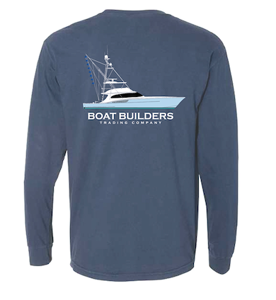 Boat Builders Trading - Carolina Blue Hull Sportfish - Deep Sea Blue LS