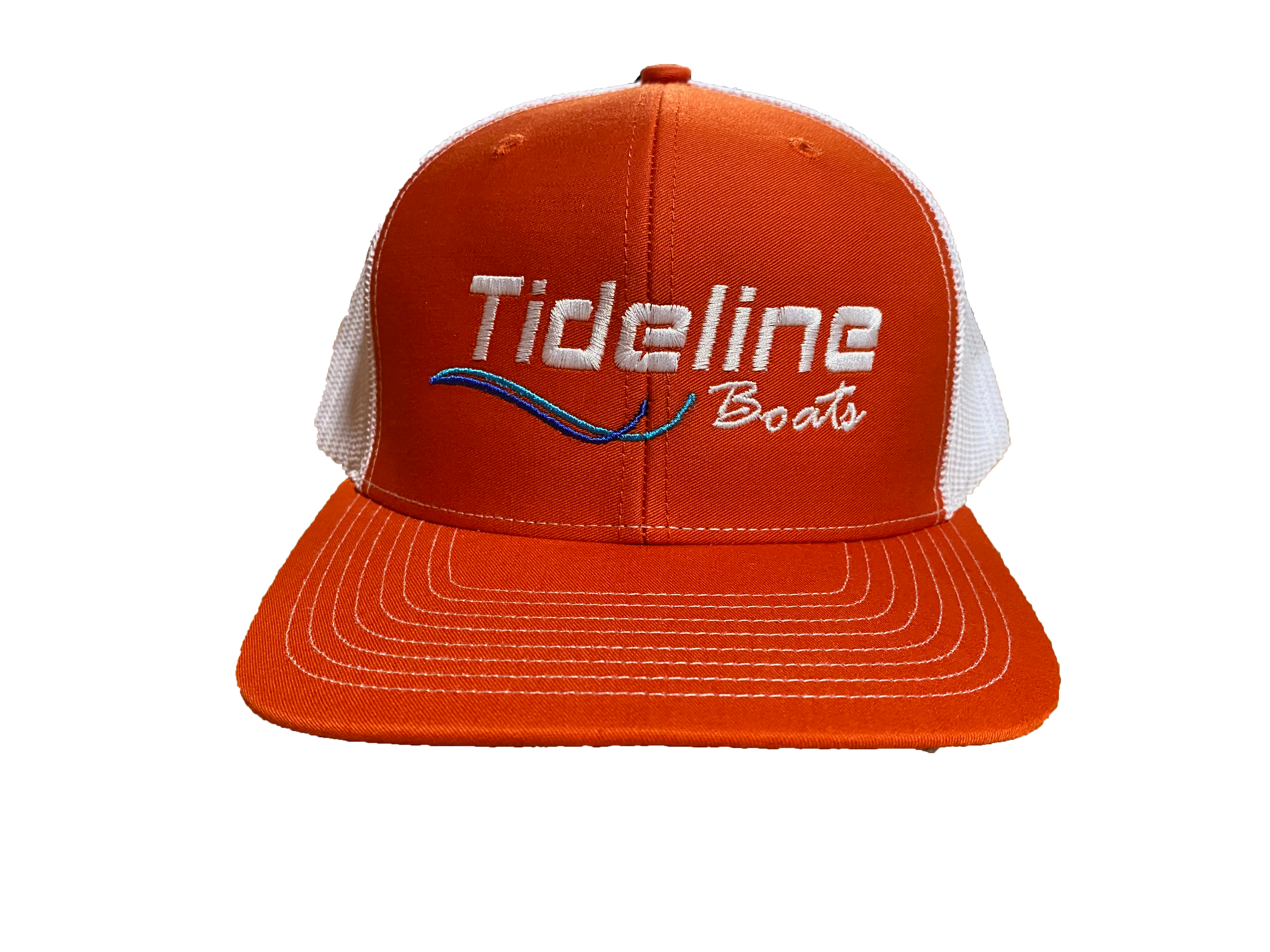Tideline Boats Orange Trucker Hat