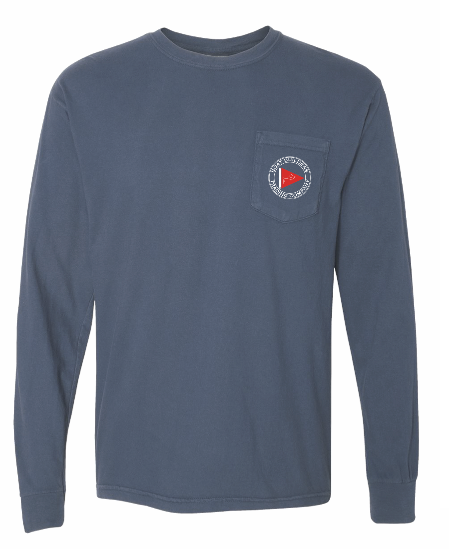 Boat Builders Trading Co. Long Sleeve T-Shirt - Navy