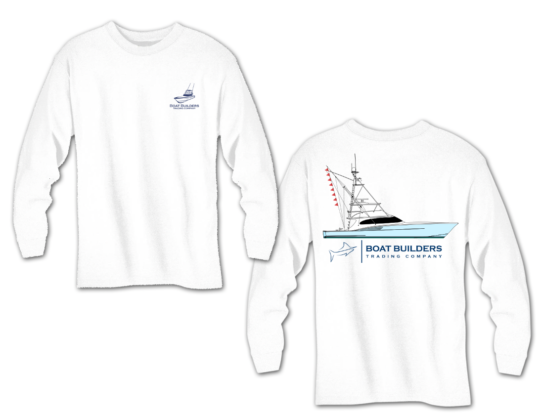 Boat Builders Trading Co. Performance Long Sleeve - Sky Blue Hull