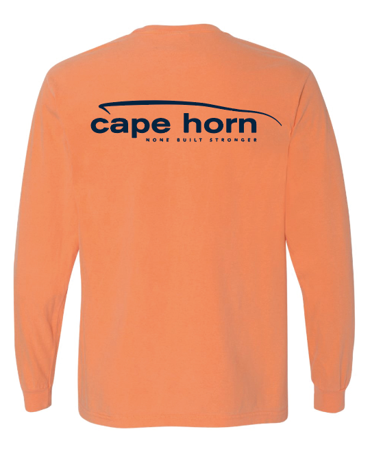 Cape Horn Classic Logo Long Sleeve Shirt - Sunrise Orange