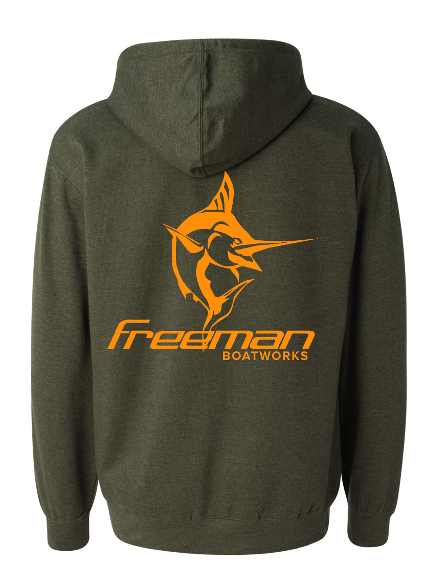 Limited Edition Freeman Boatworks Sweatshirt - Fall Blaze