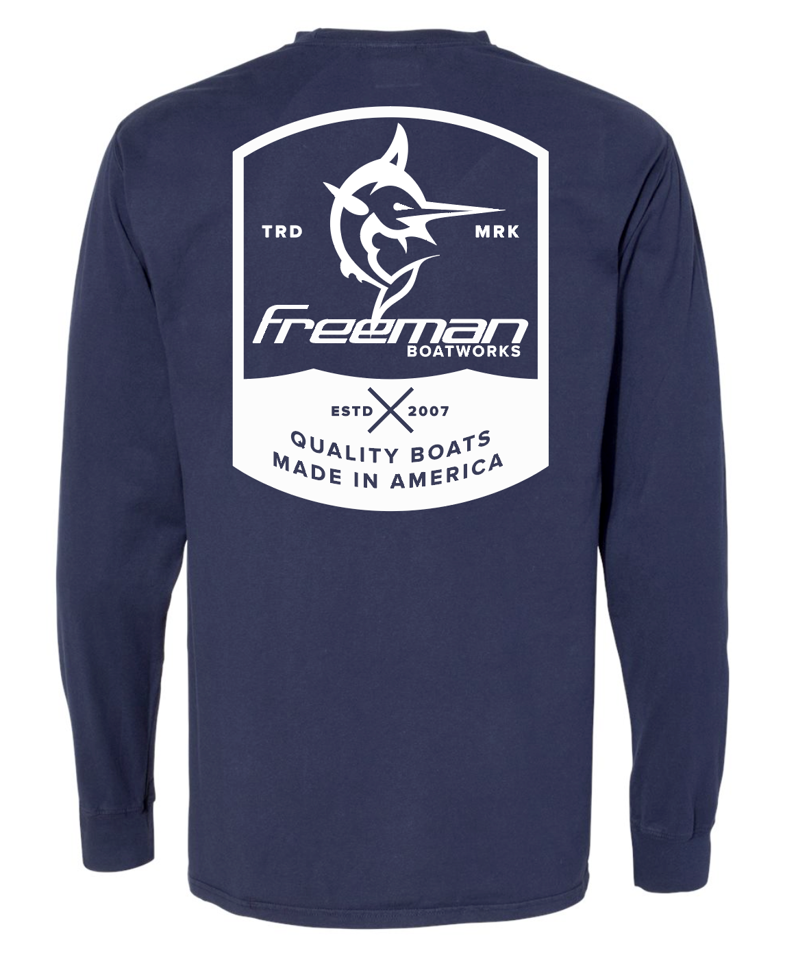 Freeman Boatworks Logo Shield Long Sleeve Shirt