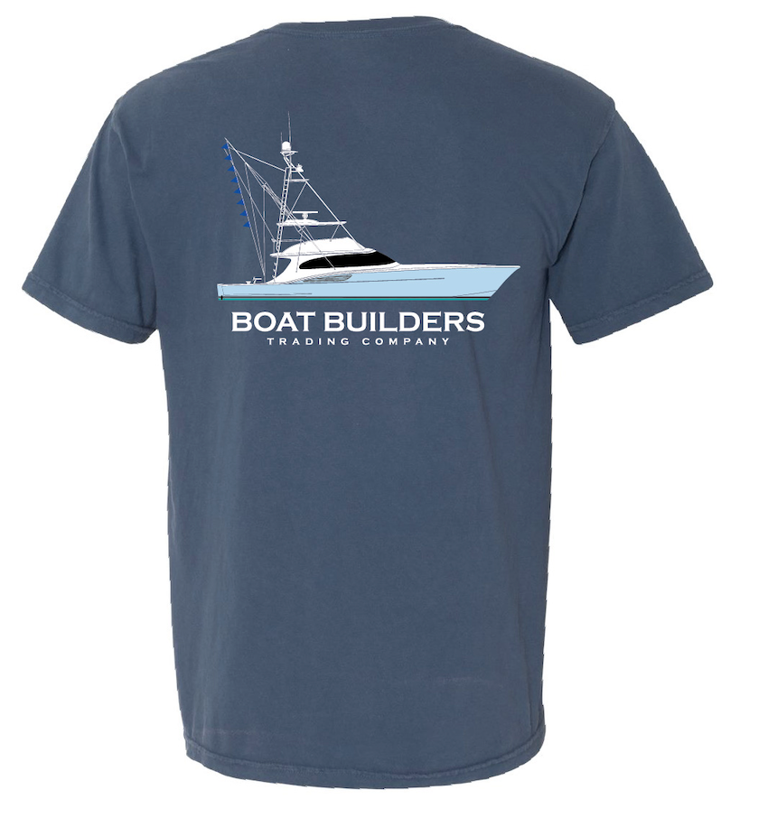 Boat Builders Trading - Carolina Blue Hull Sportfish - Marine Navy