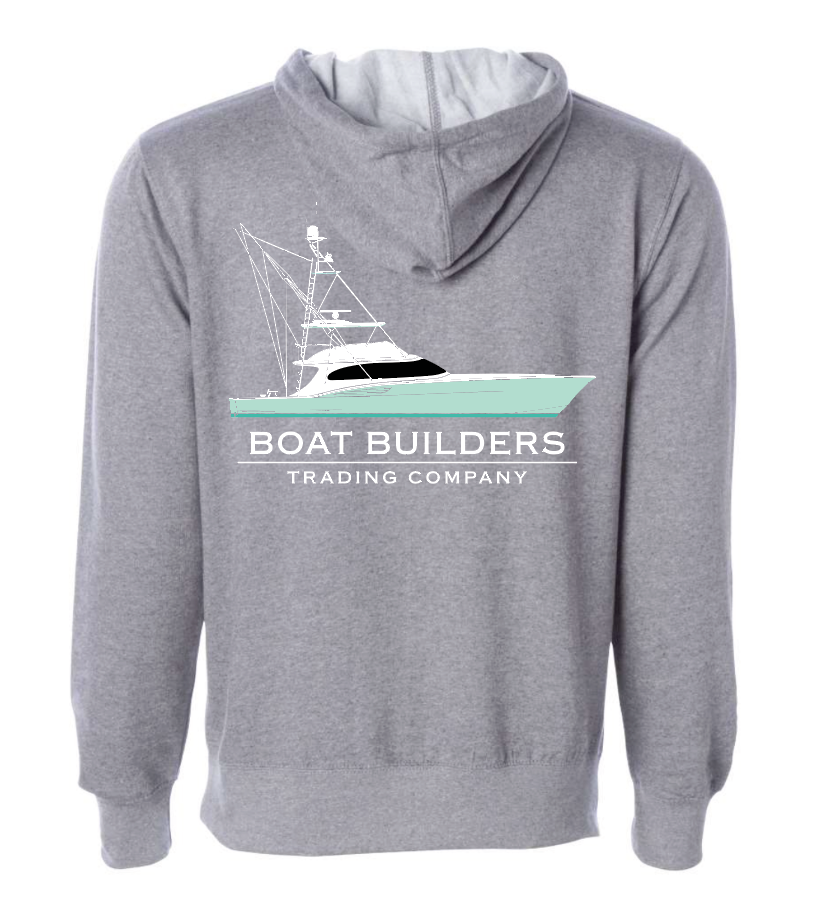 Boat Builders Limited Edition Boat Builders Trading Hooded Sweatshirt - Seafoam Sportfish