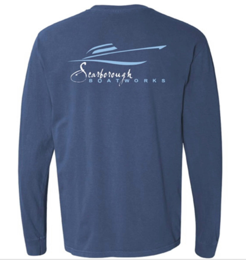 Scarborough Boatworks Long Sleeve T-Shirt - Navy