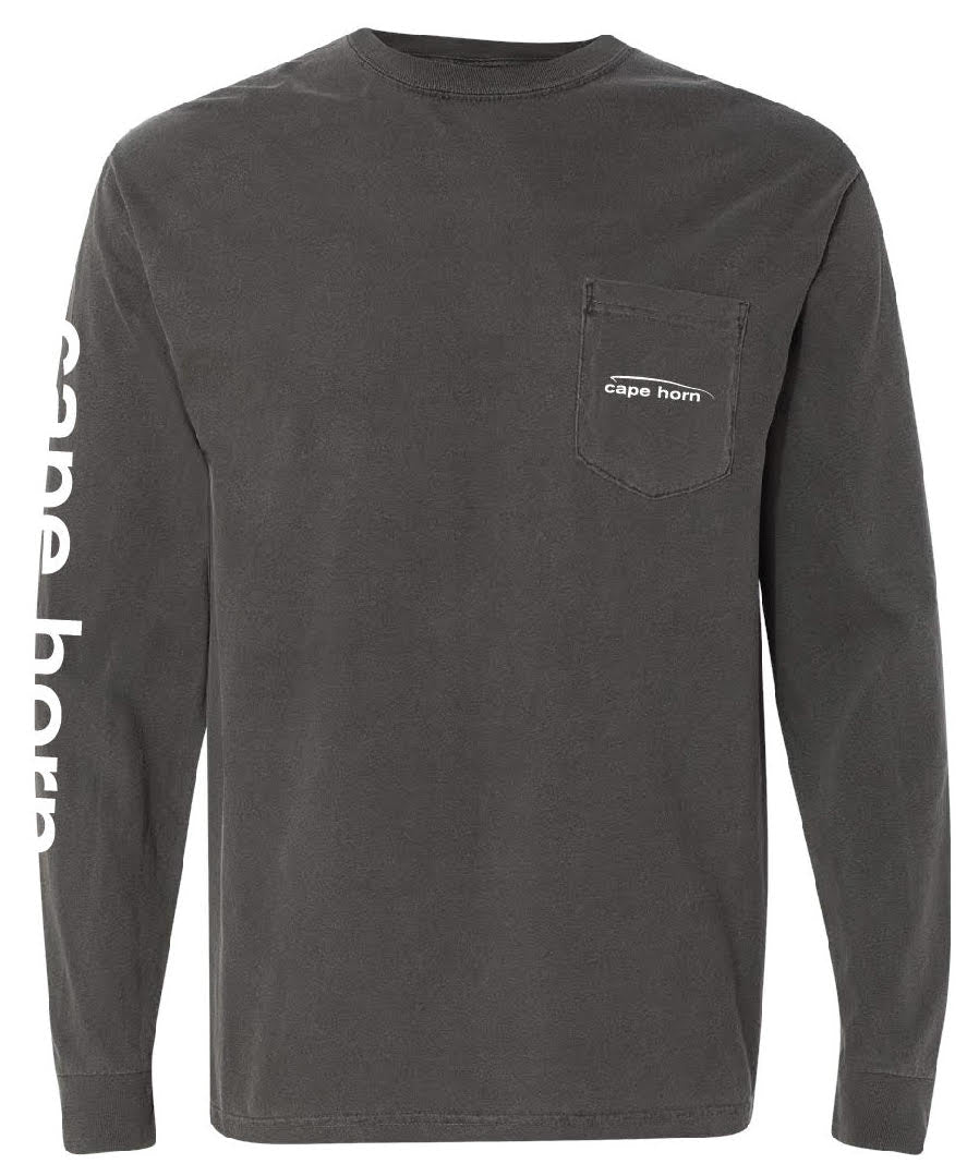 Cape Horn Classic Logo Long Sleeve Shirt - Pepper